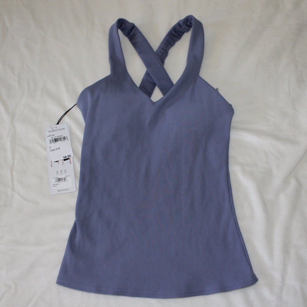Alo Yoga - Elevate Tank Top - Color : Blue Moon